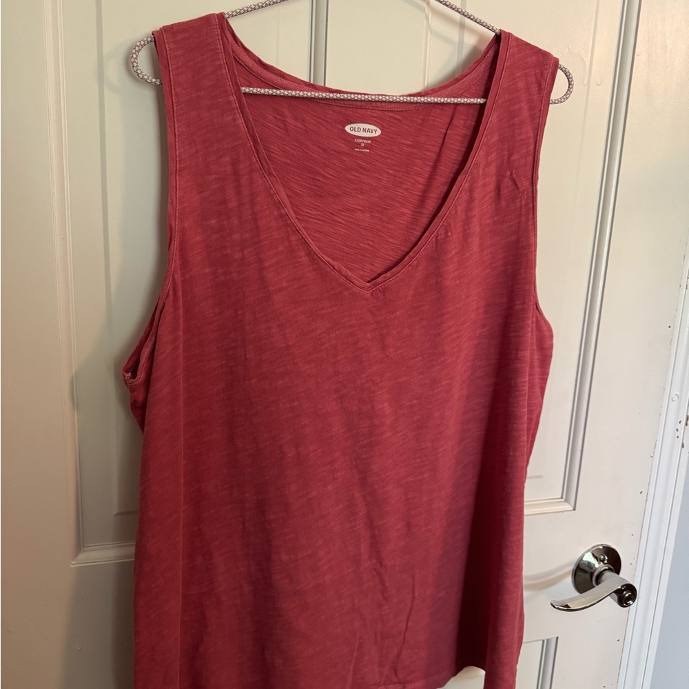 Old Navy Pink Sleeveless Relaxed Tank Top